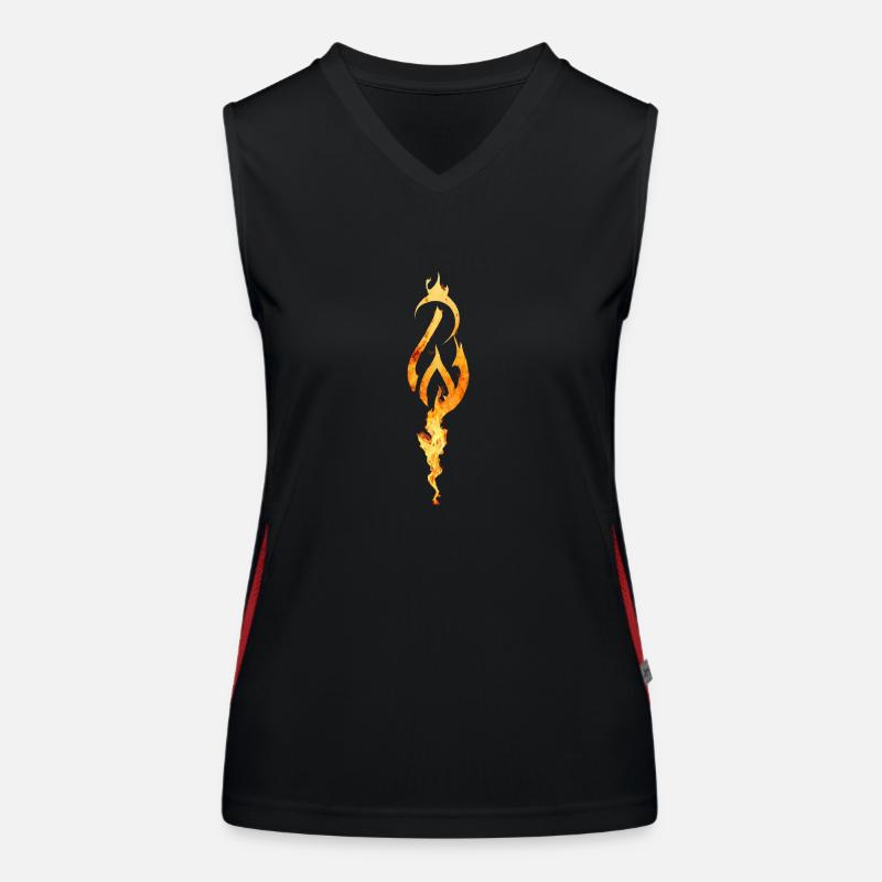 Wikinger Symbol Funktionelles Kontrast-Tank Top für Frauen
