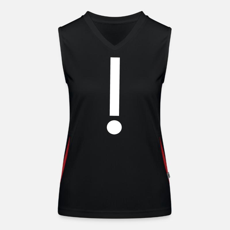 Modèle de modèle de point d’exclamation Modèle Débardeur respirant contrasté Femme