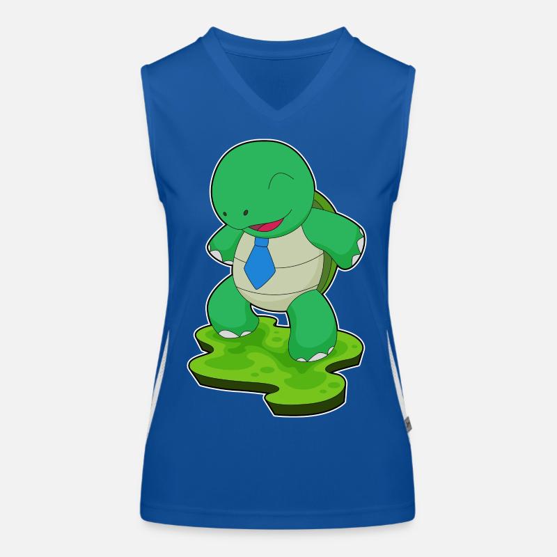 Turtle Necktie Women's Functional Contrast Tank Top