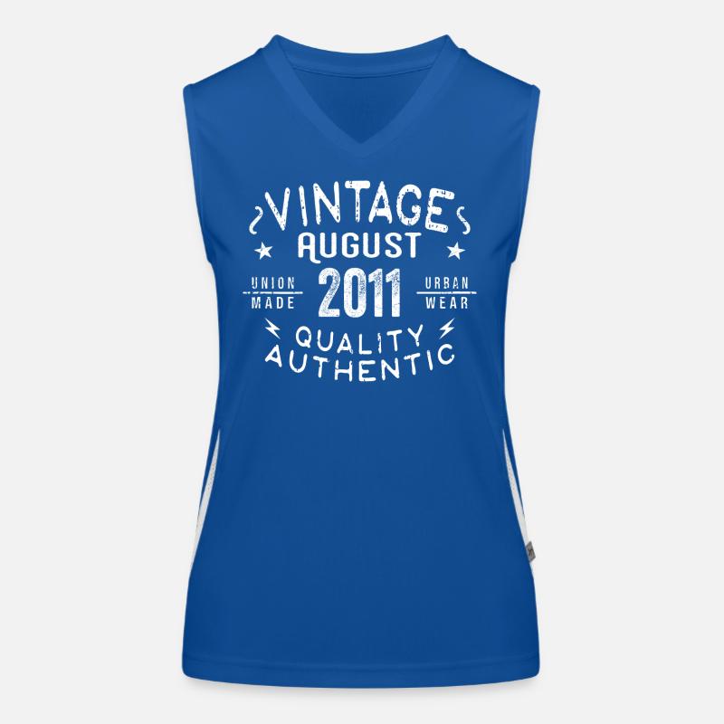 August 2011 Geburtstagsgeschenk August 2011 Retro Funktionelles Kontrast-Tank Top für Frauen