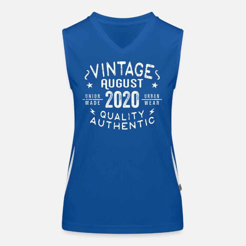 August 2020 Geburtstagsgeschenk August 2020 Retro Funktionelles Kontrast-Tank Top für Frauen