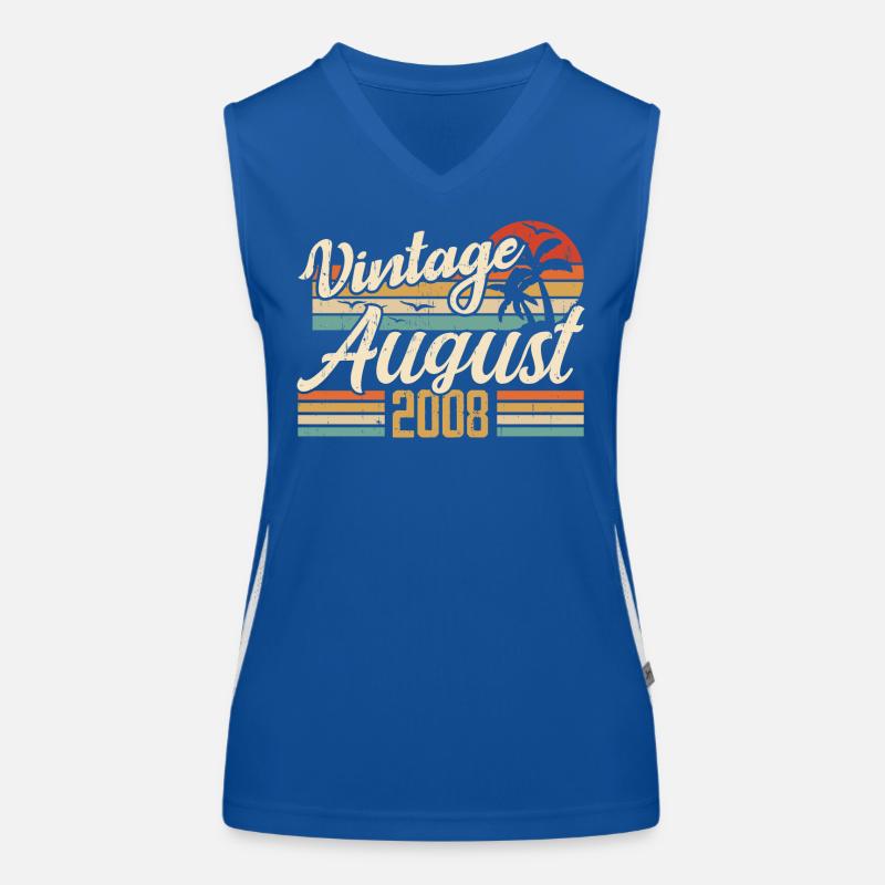 August 2008 Jubiläum 2008 - August Legends Geschenk Funktionelles Kontrast-Tank Top für Frauen