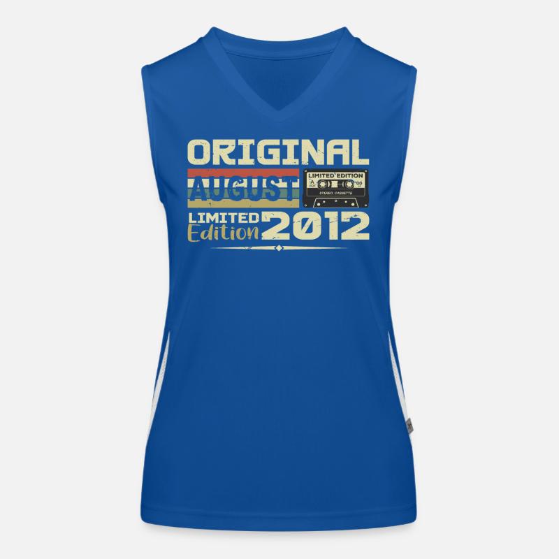 August 2012 - Born in August 2012 Built in August 2012 Women's Functional Contrast Tank Top