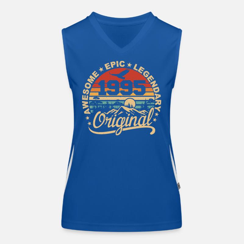 Original 1995 Birthday Gift 1995 Retro 1995 Women's Functional Contrast Tank Top