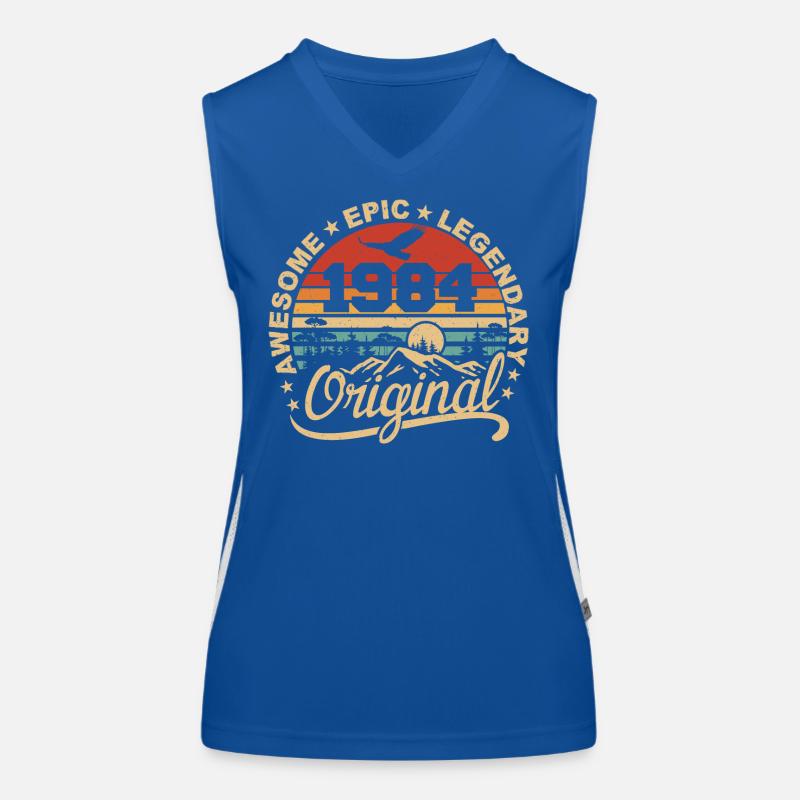 Original 1984 Retro 1984 Birthday Gift 1984 Women's Functional Contrast Tank Top