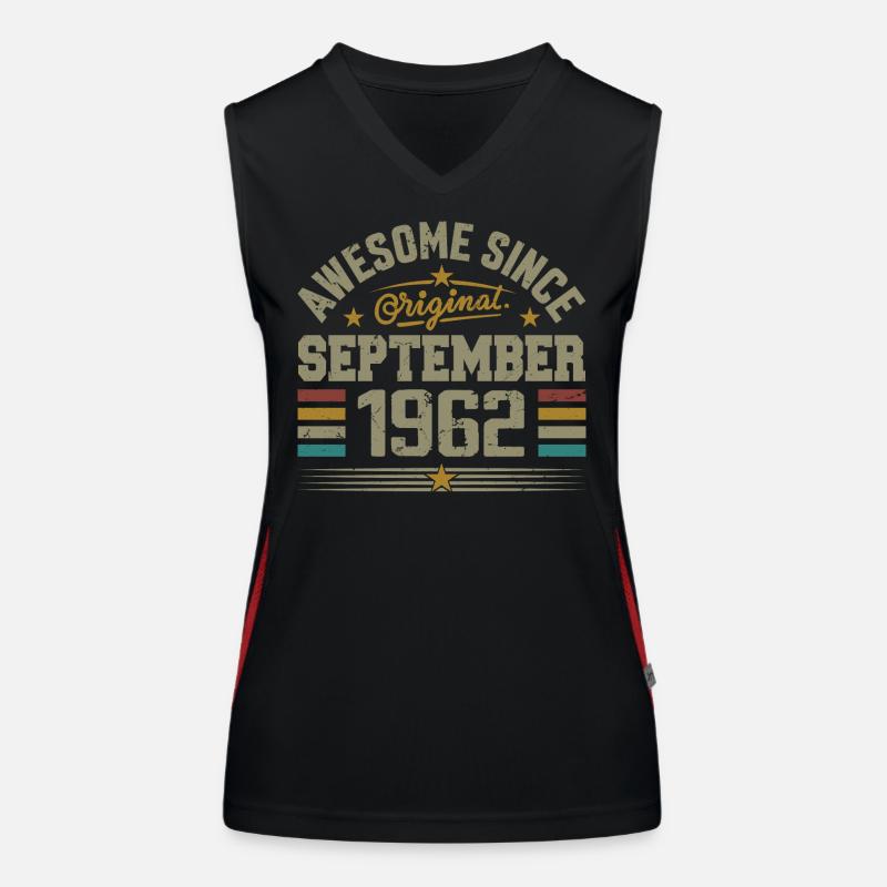 September 1962 Gift Built September 1962 Women's Functional Contrast Tank Top