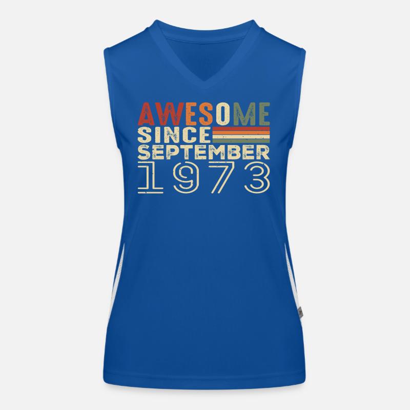 September 1973, Geburtstagsgeschenk September 1973 Funktionelles Kontrast-Tank Top für Frauen