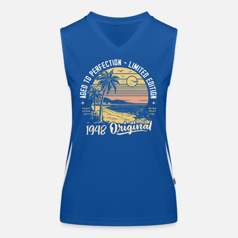 Original 1948 Vintage Birthday Gift 76 Years Women's Functional Contrast Tank Top