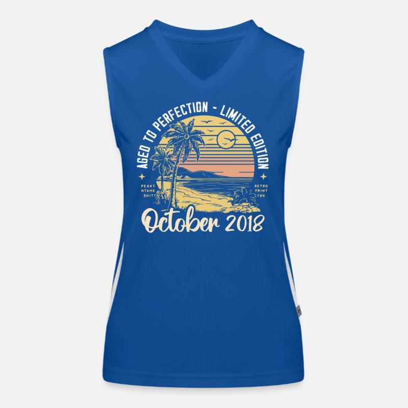 Born in October 2018 Legendary since October 2018 Women's Functional Contrast Tank Top