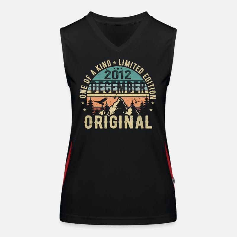 Legenden Geburtstag Dezember 2012 geboren Geschenk Funktionelles Kontrast-Tank Top für Frauen