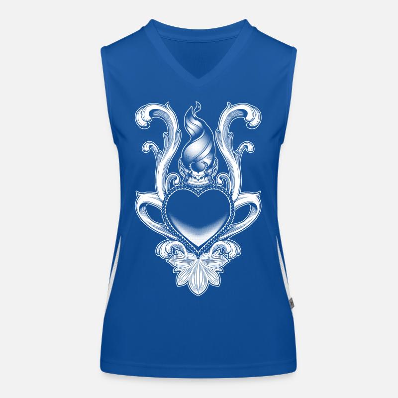 Das Herz der Königin V.2 - Schwarze Version Funktionelles Kontrast-Tank Top für Frauen