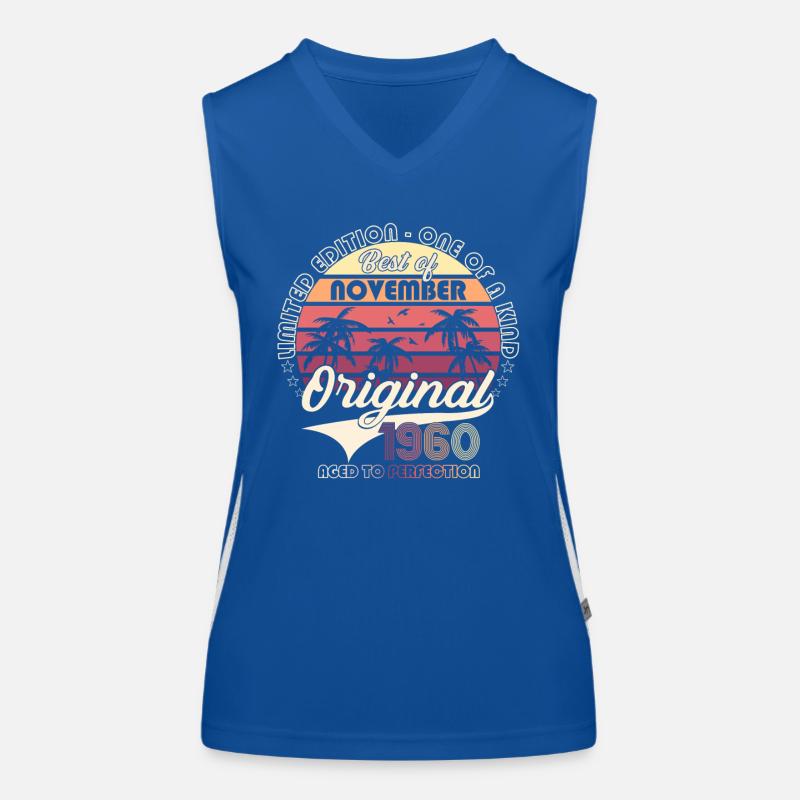 Original November 1960 62. Geburtstag Geschenk Funktionelles Kontrast-Tank Top für Frauen