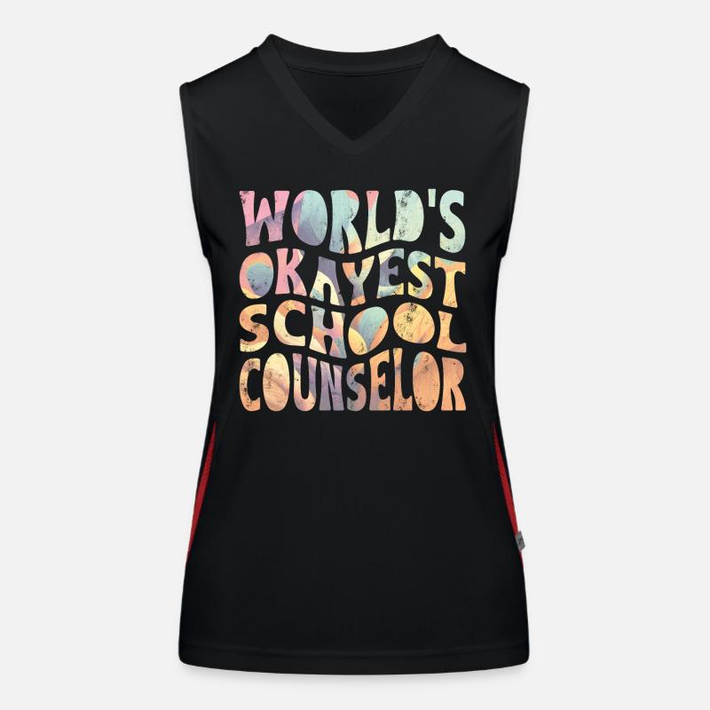 Le conseiller scolaire le plus correct du monde Débardeur respirant contrasté Femme