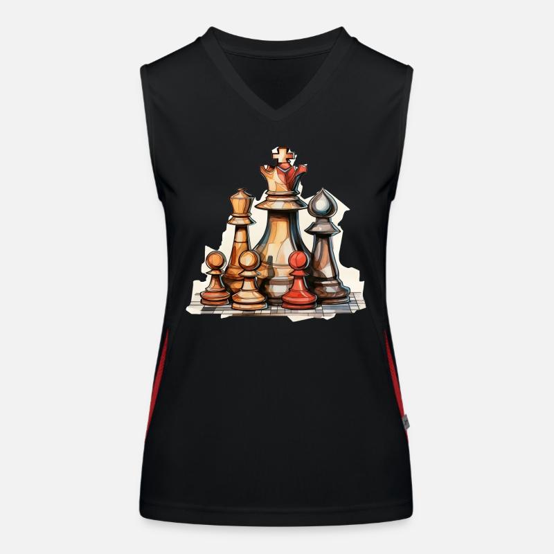 Échecs Débardeur respirant contrasté Femme