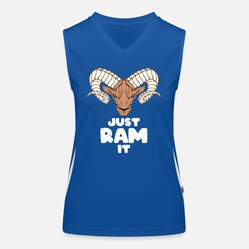 Aries Widder Funktionelles Kontrast-Tank Top für Frauen