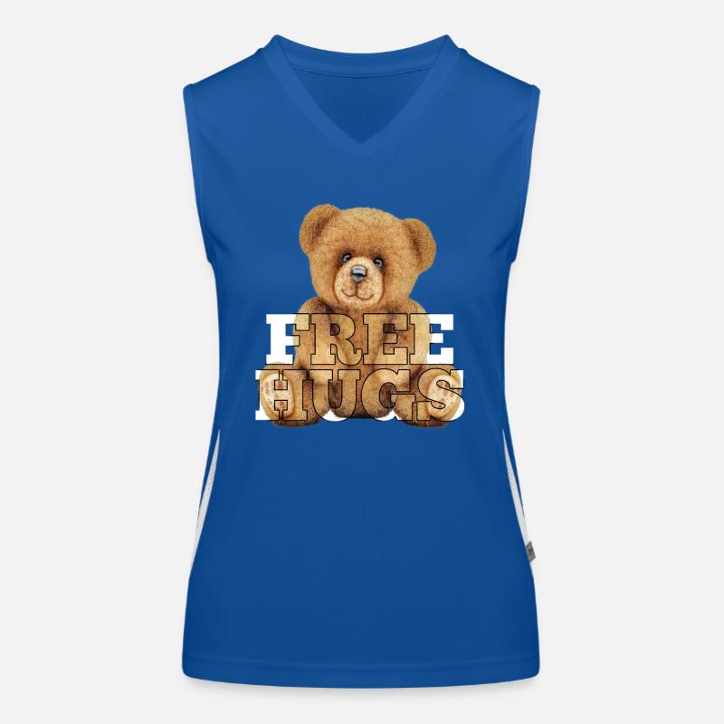 Teddy Gratis Umarmungen Geschenk Funktionelles Kontrast-Tank Top für Frauen