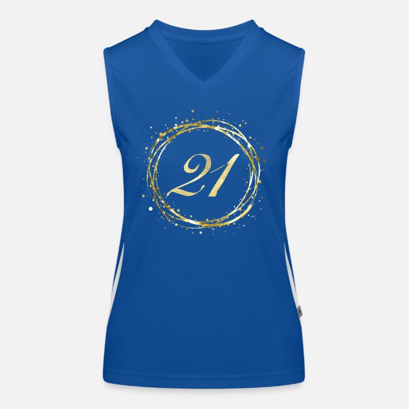 21 Funktionelles Kontrast-Tank Top für Frauen