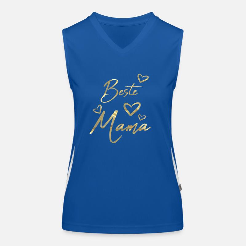 Beste Mama Funktionelles Kontrast-Tank Top für Frauen