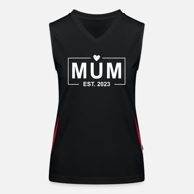 Maman Est 2023 Débardeur respirant contrasté Femme