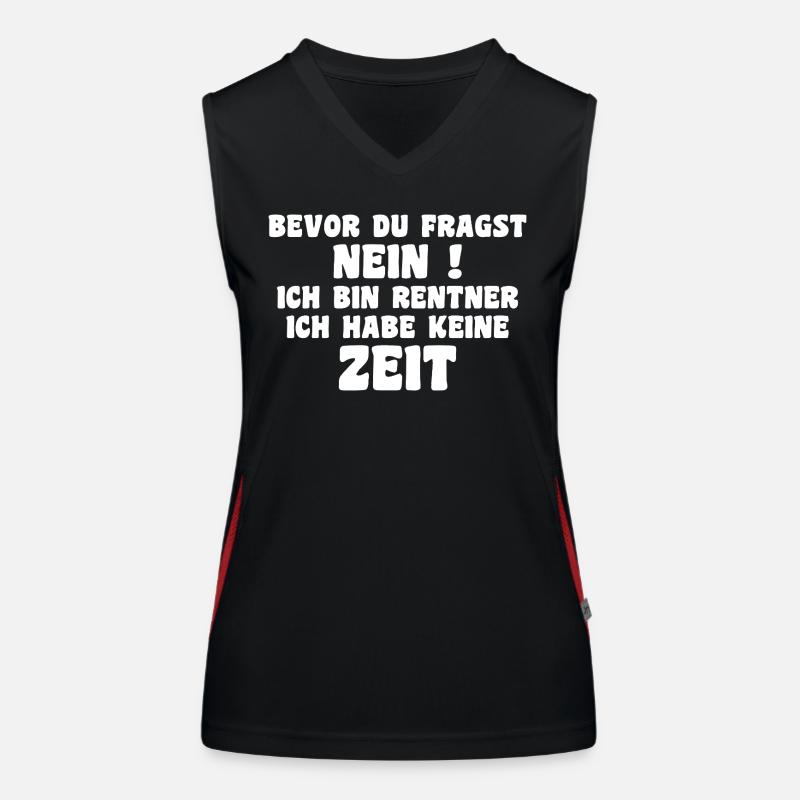 Ich bin Rentner ich habe keine Zeit Geschenk Funktionelles Kontrast-Tank Top für Frauen
