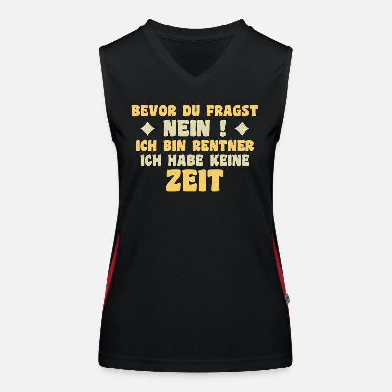 Ich bin Rentner ich habe keine Zeit Geschenk Funktionelles Kontrast-Tank Top für Frauen