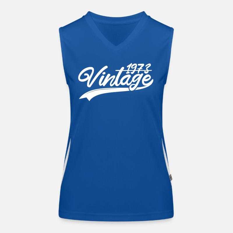 Vintage 1973 Geburtstagsgeschenk 1973 Funktionelles Kontrast-Tank Top für Frauen