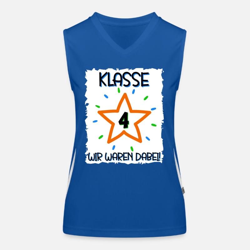 Klasse 4 Wir Waren Dabei Abschluss 4. Klasse Funktionelles Kontrast-Tank Top für Frauen