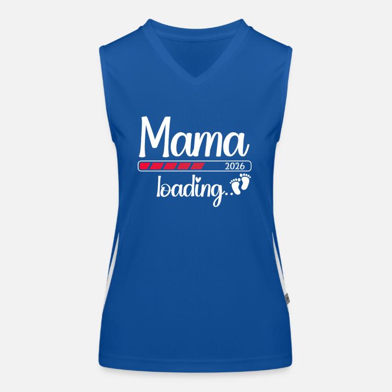 Mama 2026 Loading Werdende Mama 2026 Funktionelles Kontrast-Tank Top für Frauen