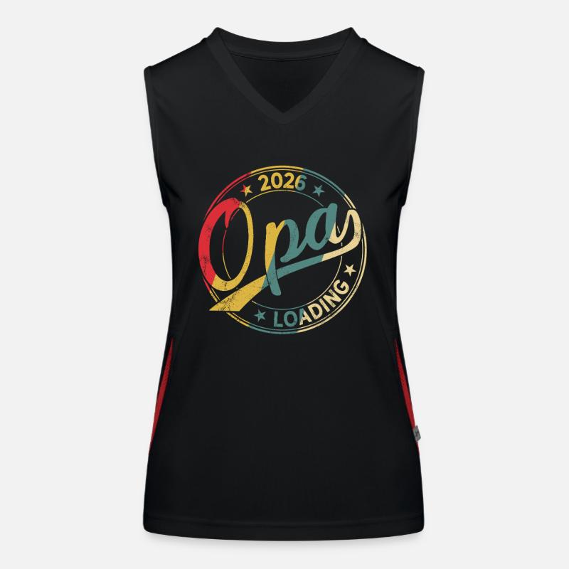 Opa 2026 Loading Werdender Opa 2026 Funktionelles Kontrast-Tank Top für Frauen