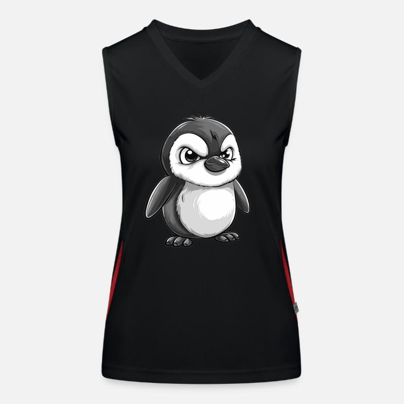 Grumpy Penguin Women's Functional Contrast Tank Top