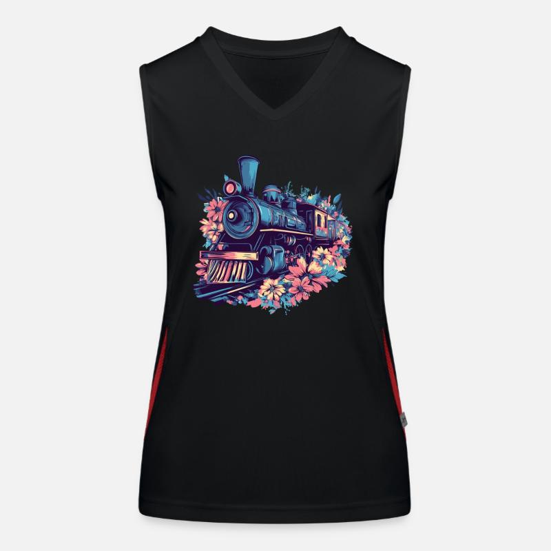 Flower Train Magic Women's Functional Contrast Tank Top