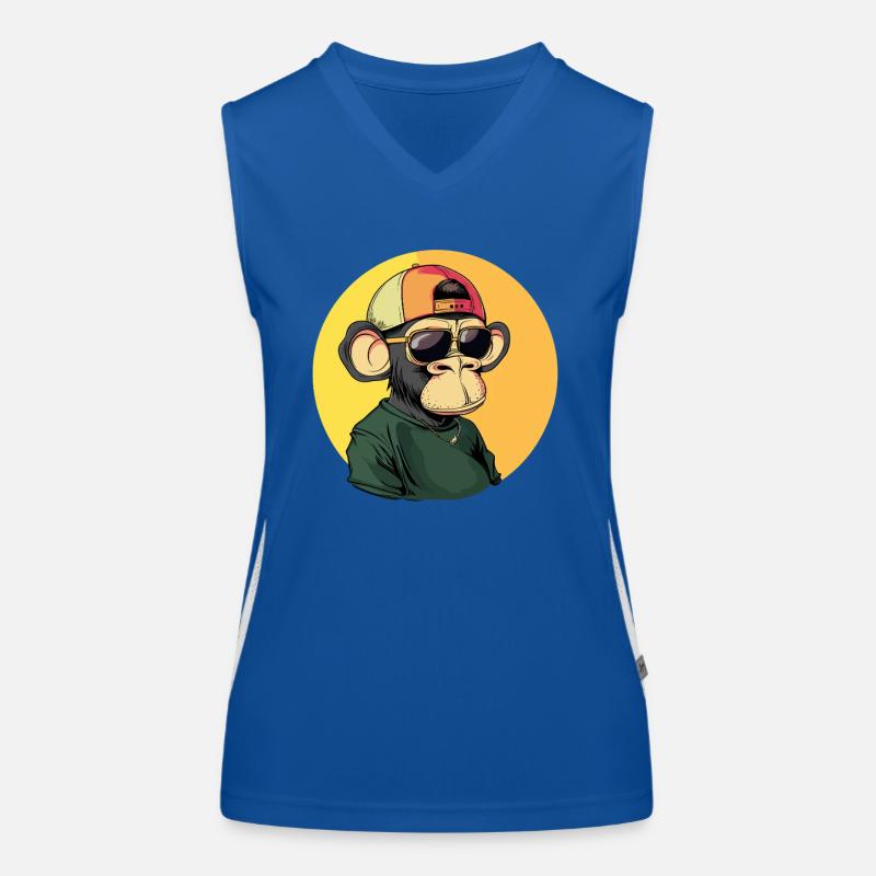 Hip Hop Affe Funktionelles Kontrast-Tank Top für Frauen