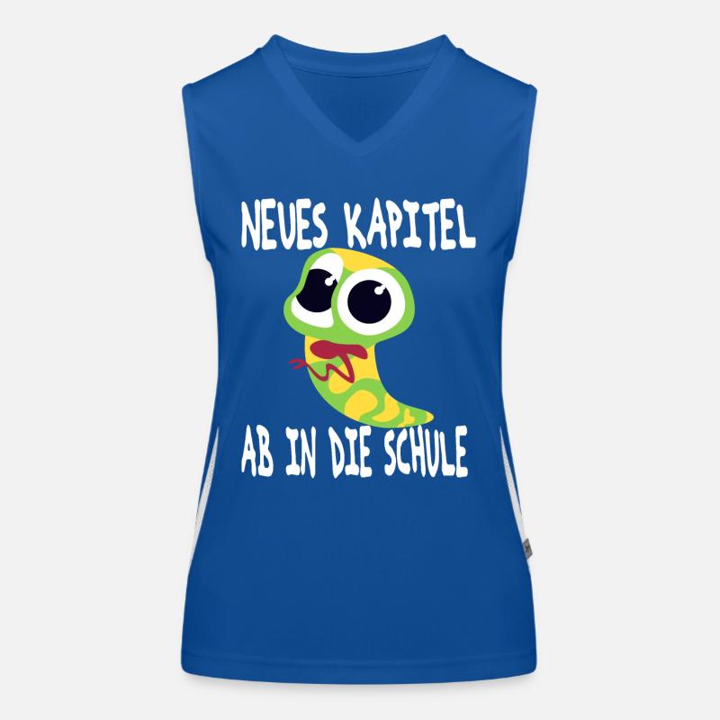 Spruch Einschulung Junge Funktionelles Kontrast-Tank Top für Frauen