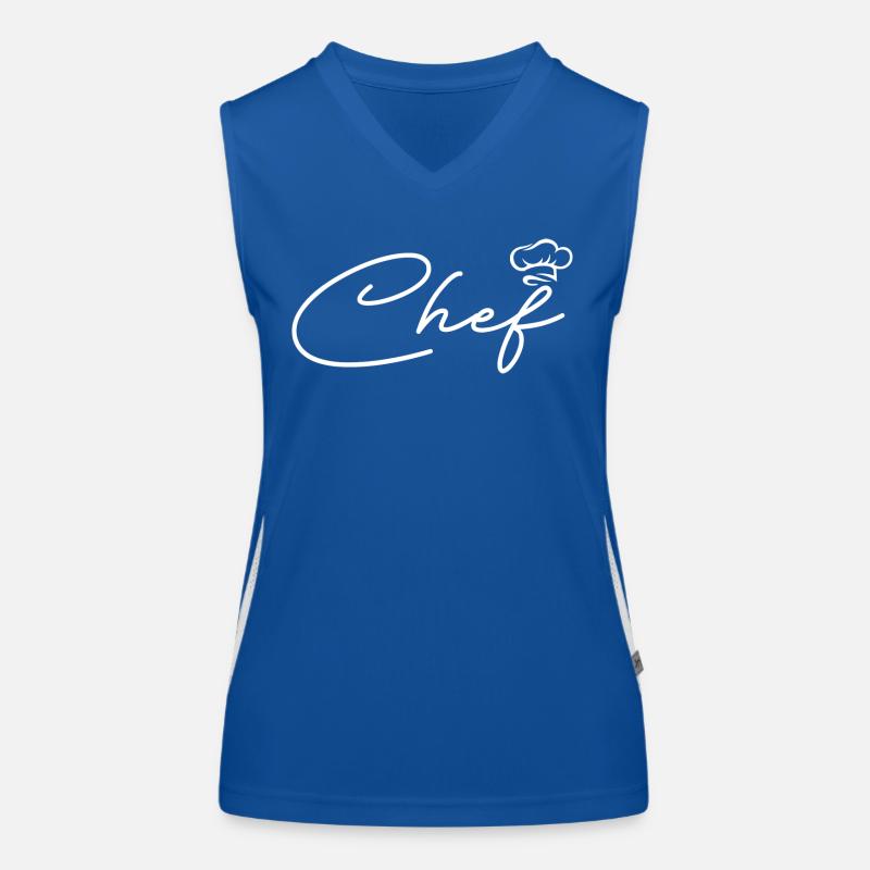 Personalized chef Women's Functional Contrast Tank Top