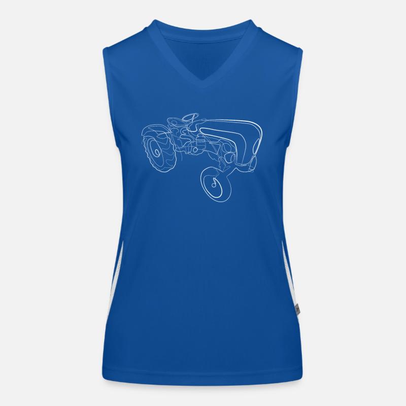 Tractor Oldtimer Women's Functional Contrast Tank Top