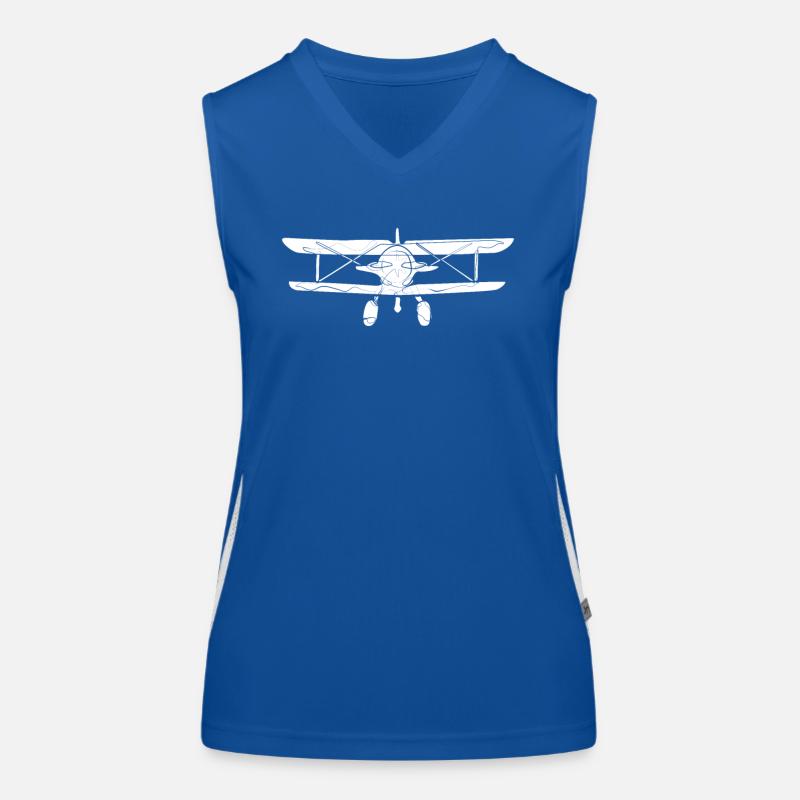 Avion rétro Débardeur respirant contrasté Femme