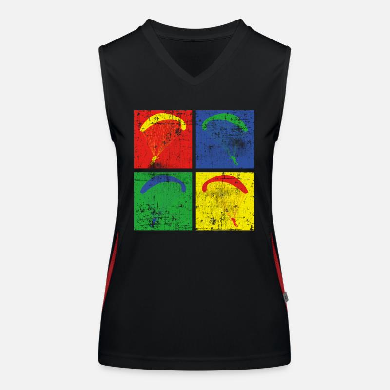 Paragliding Women's Functional Contrast Tank Top