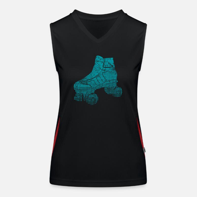 Roller skating Women's Functional Contrast Tank Top