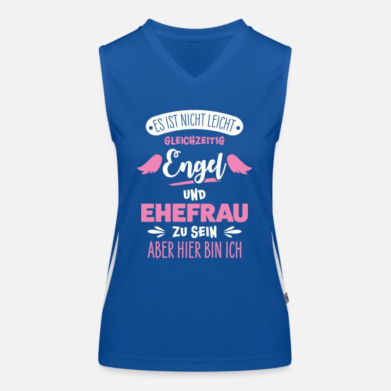 Ehefrau Funktionelles Kontrast-Tank Top für Frauen