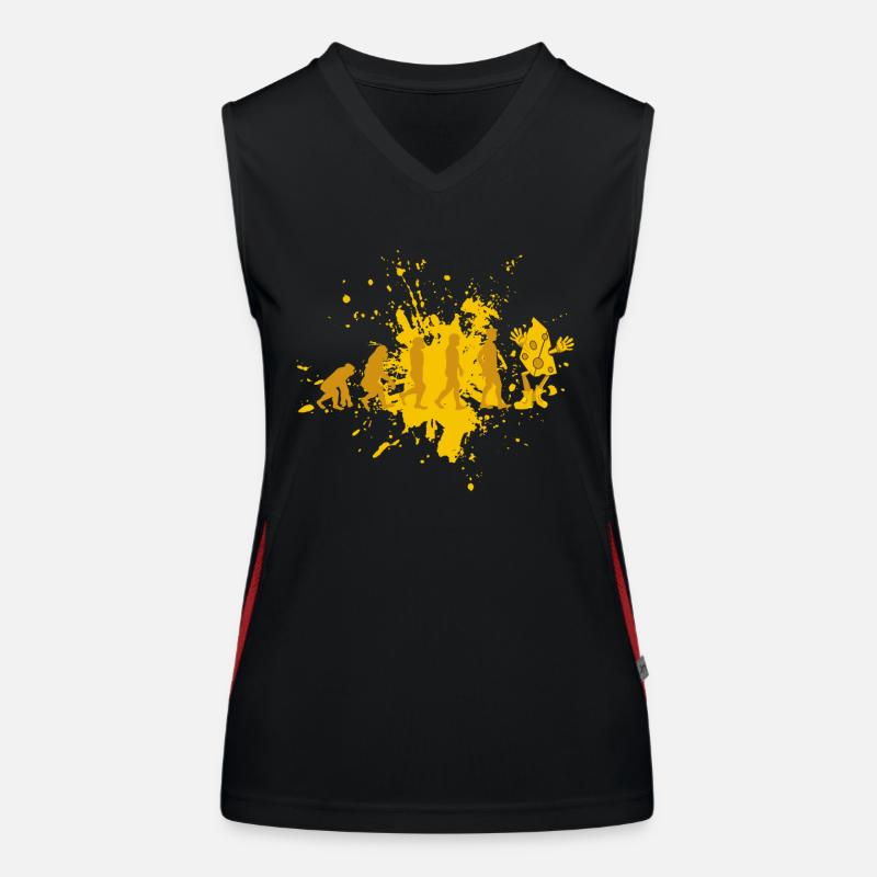 Cheese funny Women's Functional Contrast Tank Top