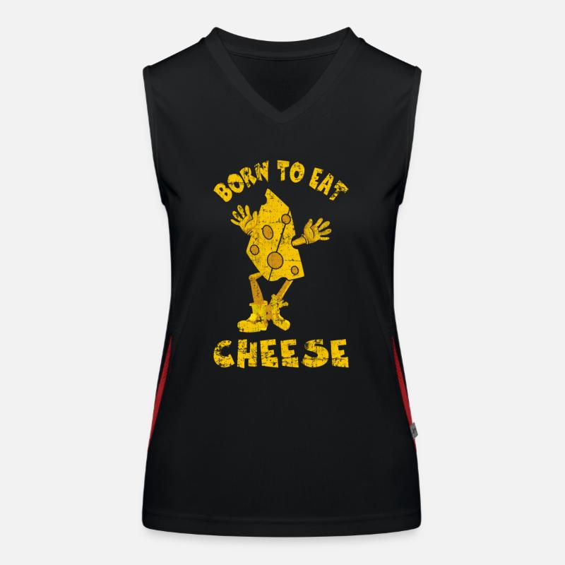 Queso Cómico Camiseta funcional de tirantes en contraste para mujer