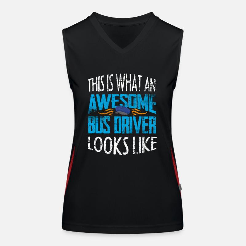 Busfahrer Funktionelles Kontrast-Tank Top für Frauen