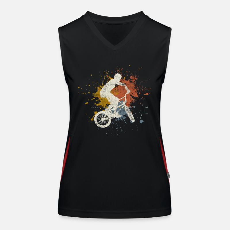 BMX retro Funktionelles Kontrast-Tank Top für Frauen