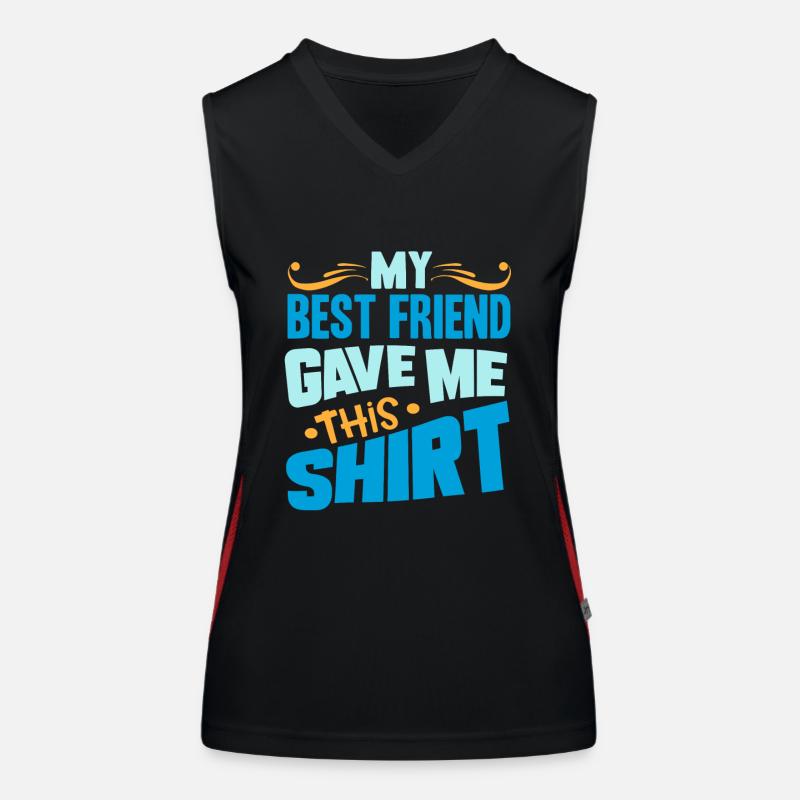 Bester Freund Funktionelles Kontrast-Tank Top für Frauen