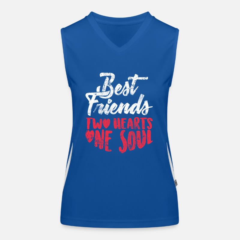 Beste Freunde Funktionelles Kontrast-Tank Top für Frauen