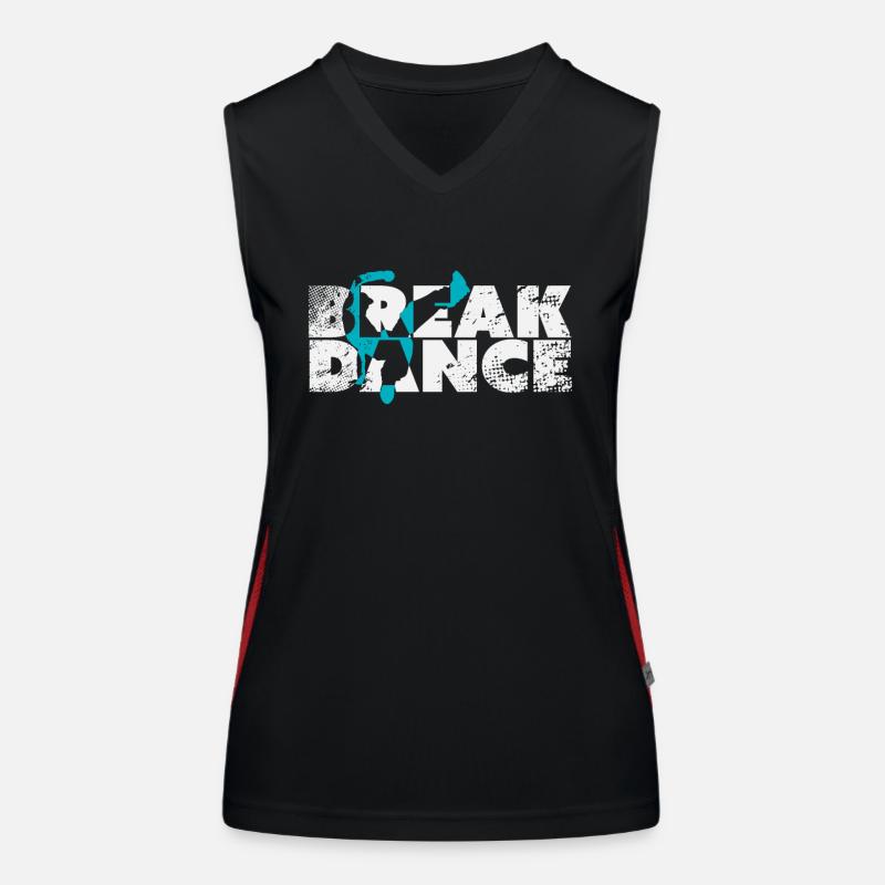 Breakdance Funktionelles Kontrast-Tank Top für Frauen