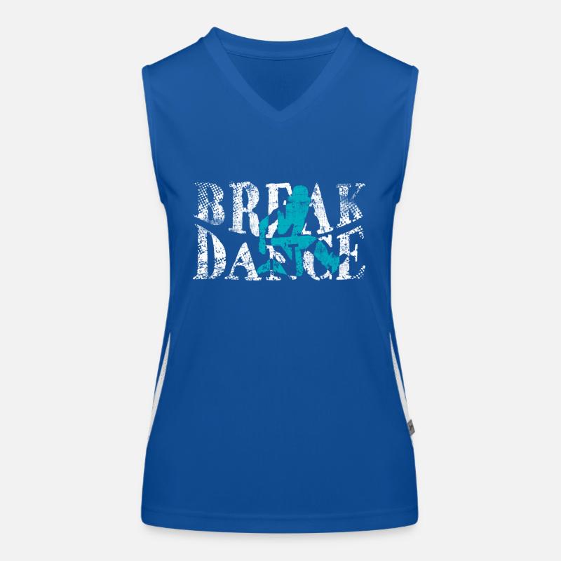 break dancing Women's Functional Contrast Tank Top