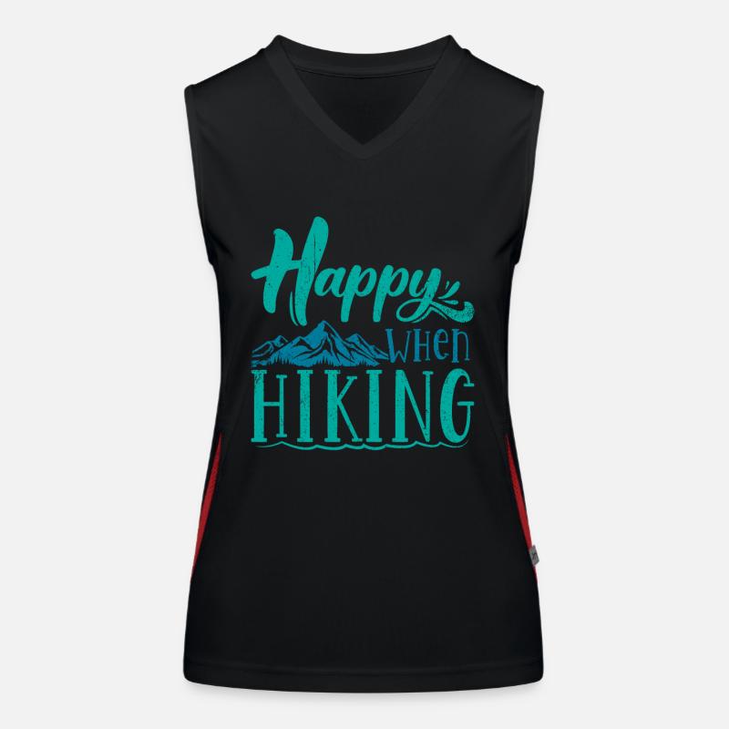 Hiking mountains Women's Functional Contrast Tank Top