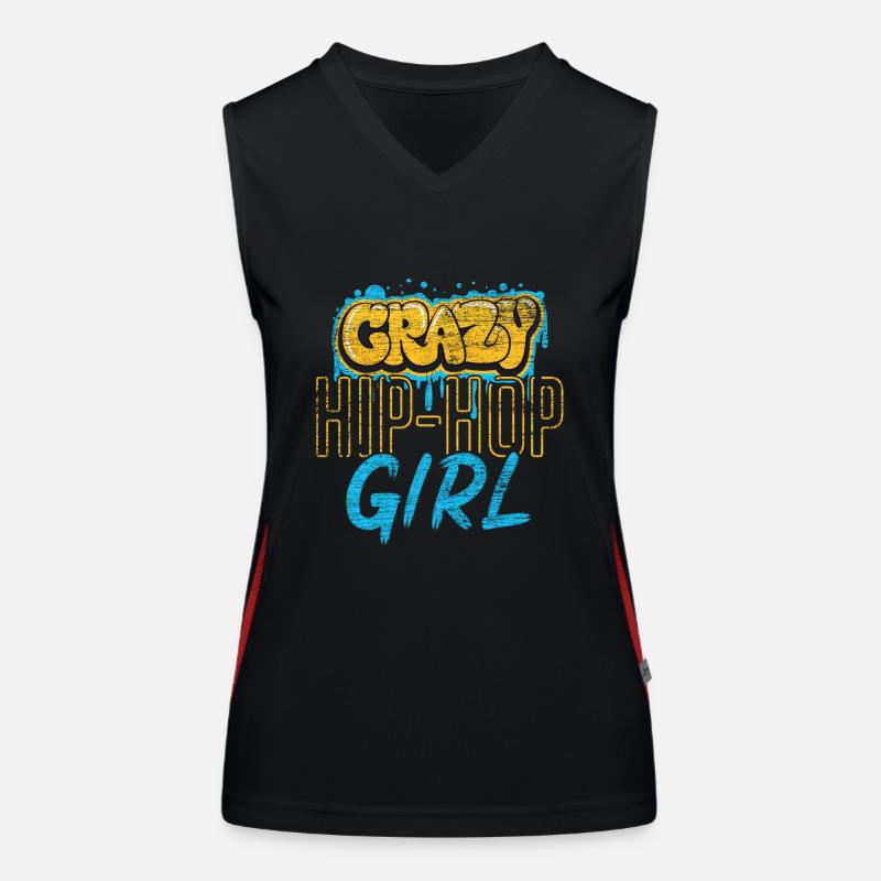 Hip Hop Mädchen Funktionelles Kontrast-Tank Top für Frauen