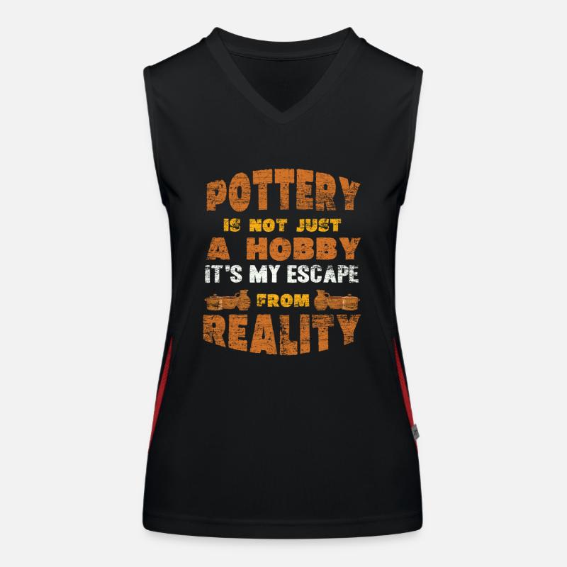 make pottery Women's Functional Contrast Tank Top